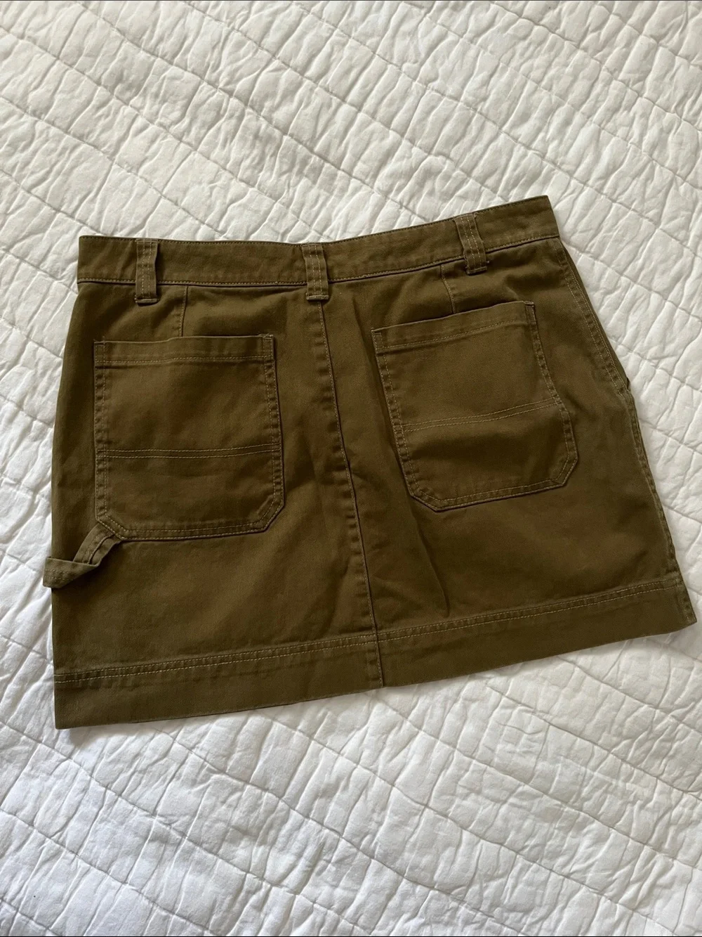 Old Navy Olive Utility Mini Skirt